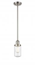 Innovations Lighting 201S-SN-G314 - Dover - 1 Light - 5 inch - Brushed Satin Nickel - Stem Hung - Mini Pendant