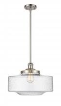  201S-SN-G694-16 - Bridgeton - 1 Light - 12 inch - Brushed Satin Nickel - Stem Hung - Mini Pendant