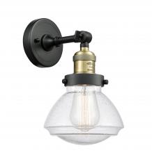 Innovations Lighting 203-BAB-G324 - Olean - 1 Light - 7 inch - Black Antique Brass - Sconce