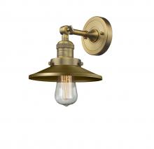  203-BB-M4 - Railroad - 1 Light - 8 inch - Brushed Brass - Sconce