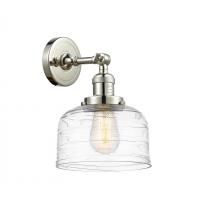  203-PN-G713 - Bell - 1 Light - 8 inch - Polished Nickel - Sconce