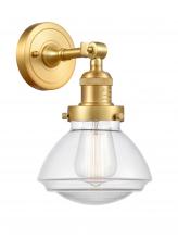  203-SG-G322 - Olean - 1 Light - 7 inch - Satin Gold - Sconce