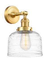  203-SG-G713 - Bell - 1 Light - 8 inch - Satin Gold - Sconce