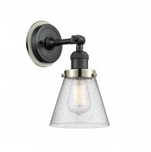  203BK-BPPN-HRPN-G64 - Cone - 1 Light - 6 inch - Matte Black - Sconce