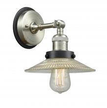  203SN-BPBK-HRBK-G2 - Halophane - 1 Light - 9 inch - Brushed Satin Nickel - Sconce