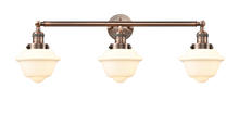  205-AC-G531 - Oxford - 3 Light - 34 inch - Antique Copper - Bath Vanity Light