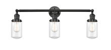  205-BK-G312 - Dover - 3 Light - 31 inch - Matte Black - Bath Vanity Light