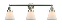  205-SN-G61 - Cone - 3 Light - 30 inch - Brushed Satin Nickel - Bath Vanity Light