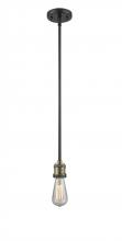  206-BAB - Bare Bulb - 1 Light - 3 inch - Black Antique Brass - Stem Hung - Mini Pendant
