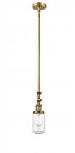  206-BB-G314 - Dover - 1 Light - 5 inch - Brushed Brass - Stem Hung - Mini Pendant