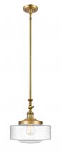  206-BB-G694-12 - Bridgeton - 1 Light - 12 inch - Brushed Brass - Stem Hung - Mini Pendant