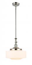  206-PN-G691-12 - Bridgeton - 1 Light - 12 inch - Polished Nickel - Stem Hung - Mini Pendant