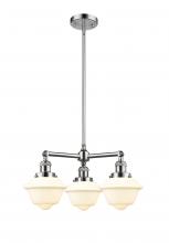  207-PC-G531 - Oxford - 3 Light - 20 inch - Polished Chrome - Stem Hung - Chandelier