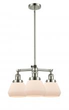  207-PN-G171 - Fulton - 3 Light - 22 inch - Polished Nickel - Stem Hung - Chandelier