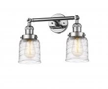  208-PC-G513-LED - Bell - 2 Light - 16 inch - Polished Chrome - Bath Vanity Light