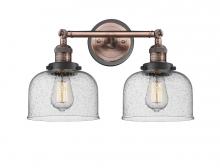 Innovations Lighting 208BP-ACBK-G74 - Bell - 2 Light - 19 inch - Antique Copper - Adjustable Bath Vanity Light