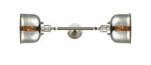  208L-SN-G78-LED - Bell - 2 Light - 8 inch - Brushed Satin Nickel - Bath Vanity Light