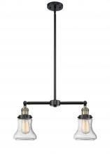 Innovations Lighting 209-BAB-G194 - Bellmont - 2 Light - 21 inch - Black Antique Brass - Stem Hung - Island Light