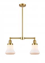  209-SG-G191 - Bellmont - 2 Light - 21 inch - Satin Gold - Stem Hung - Island Light