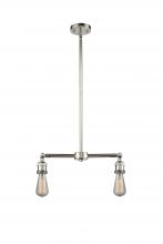  209-PN - Bare Bulb - 2 Light - 8 inch - Polished Nickel - Stem Hung - Island Light