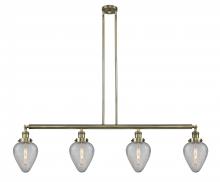  214-AB-G165 - Geneseo - 4 Light - 52 inch - Antique Brass - Stem Hung - Island Light