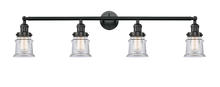  215-BK-G182S - Canton - 4 Light - 42 inch - Matte Black - Bath Vanity Light