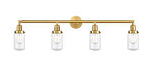  215-SG-G312 - Dover - 4 Light - 43 inch - Satin Gold - Bath Vanity Light