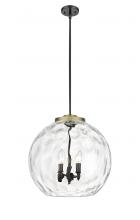 Innovations Lighting 221-3S-BAB-G1215-18 - Athens Water Glass - 3 Light - 18 inch - Black Antique Brass - Cord hung - Pendant