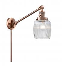  237-AC-G302 - Colton - 1 Light - 8 inch - Antique Copper - Swing Arm