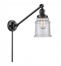  237-BK-G184-LED - Canton - 1 Light - 8 inch - Matte Black - Swing Arm