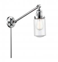 Innovations Lighting 237-PC-G314 - Dover - 1 Light - 5 inch - Polished Chrome - Swing Arm