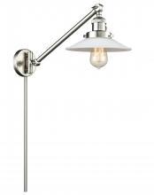  237-SN-G1-LED - Halophane - 1 Light - 9 inch - Brushed Satin Nickel - Swing Arm