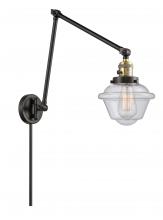 Innovations Lighting 238-BAB-G534 - Oxford - 1 Light - 8 inch - Black Antique Brass - Swing Arm