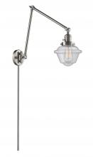  238-SN-G534 - Oxford - 1 Light - 8 inch - Brushed Satin Nickel - Swing Arm