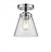  284-1C-BPN-G62 - Cone - 1 Light - 6 inch - Black Polished Nickel - Semi-Flush Mount