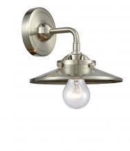  284-1W-SN-M2-SN - Railroad - 1 Light - 8 inch - Brushed Satin Nickel - Sconce