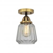  288-1C-BAB-G142 - Chatham - 1 Light - 7 inch - Black Antique Brass - Semi-Flush Mount