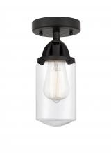  288-1C-BK-G312 - Dover - 1 Light - 5 inch - Matte Black - Semi-Flush Mount