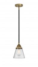  288-1S-BAB-G64 - Cone - 1 Light - 6 inch - Black Antique Brass - Cord hung - Mini Pendant