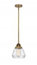  288-1S-BB-G172 - Fulton - 1 Light - 7 inch - Brushed Brass - Cord hung - Mini Pendant