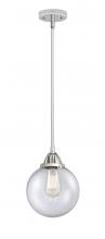 Innovations Lighting 288-1S-PC-G204-8 - Beacon - 1 Light - 8 inch - Polished Chrome - Cord hung - Mini Pendant