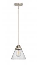  288-1S-SN-G44 - Cone - 1 Light - 8 inch - Brushed Satin Nickel - Cord hung - Mini Pendant