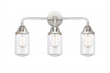  288-3W-PC-G312 - Dover - 3 Light - 23 inch - Polished Chrome - Bath Vanity Light