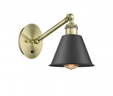  317-1W-AB-M8-BK - Smithfield - 1 Light - 7 inch - Antique Brass - Sconce