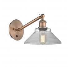  317-1W-AC-G132 - Orwell - 1 Light - 8 inch - Antique Copper - Sconce