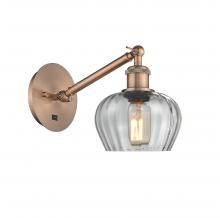  317-1W-AC-G92 - Fenton - 1 Light - 7 inch - Antique Copper - Sconce