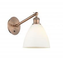  317-1W-AC-GBD-751 - Bristol - 1 Light - 8 inch - Antique Copper - Sconce