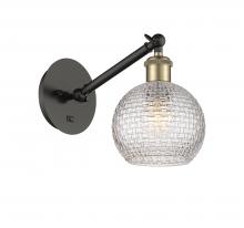 Innovations Lighting 317-1W-BAB-G122C-6CL - Athens - 1 Light - 6 inch - Black Antique Brass - Sconce