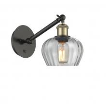 Innovations Lighting 317-1W-BAB-G92 - Fenton - 1 Light - 7 inch - Black Antique Brass - Sconce