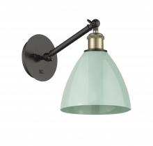  317-1W-BAB-MBD-75-SF - Plymouth - 1 Light - 8 inch - Black Antique Brass - Sconce